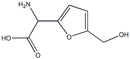 AMINO-(5-HYDROXYMETHYL-FURAN-2-YL)-ACETIC ACID Struktur