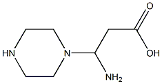 3-AMINO-3-PIPERAZIN-1-YL-PROPIONIC ACID Struktur