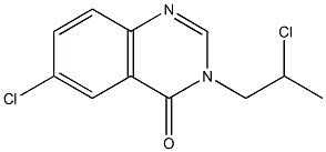 6-CHLORO-3-(2-CHLORO-PROPYL)-3H-QUINAZOLIN-4-ONE Struktur