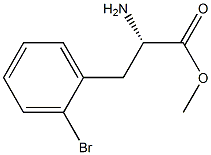 METHYL (2S)-2-AMINO-3-(2-BROMOPHENYL)PROPANOATE Struktur