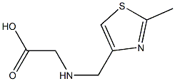 ([(2-METHYL-1,3-THIAZOL-4-YL)METHYL]AMINO)ACETIC ACID Struktur