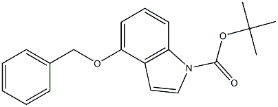 4-BENZYLOXY-1-TERT-BUTOXYCARBONYLINDOLE Struktur