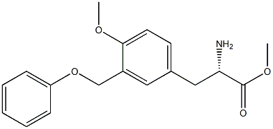 METHYL (2S)-2-AMINO-3-[4-METHOXY-3-(PHENOXYMETHYL)PHENYL]PROPANOATE Struktur