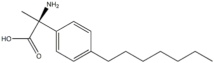 (2S)-2-AMINO-2-(4-HEPTYLPHENYL)PROPANOIC ACID Struktur