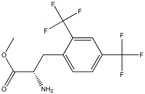 METHYL (2S)-2-AMINO-3-[2,4-BIS(TRIFLUOROMETHYL)PHENYL]PROPANOATE Struktur