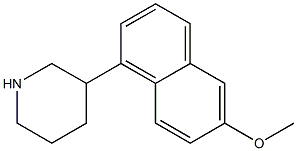 3-(6-METHOXY-NAPHTHALEN-1-YL)-PIPERIDINE Struktur