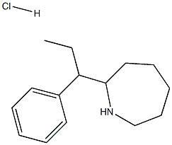 2-(1-PHENYLPROPYL)AZEPANE HYDROCHLORIDE Struktur