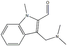 3-DIMETHYLAMINOMETHYL-1-METHYL-1H-INDOLE-2-CARBALDEHYDE Struktur