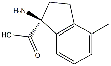 (1S)-1-AMINO-4-METHYLINDANECARBOXYLIC ACID Struktur