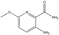 3-AMINO-6-METHOXYPYRIDINE-2-CARBOXAMIDE Struktur