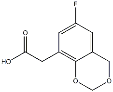 (6-FLUORO-4H-1,3-BENZODIOXIN-8-YL)ACETIC ACID Struktur