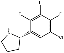 (2S)-2-(5-CHLORO-2,3,4-TRIFLUOROPHENYL)PYRROLIDINE Struktur