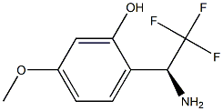 2-((1S)-1-AMINO-2,2,2-TRIFLUOROETHYL)-5-METHOXYPHENOL Struktur