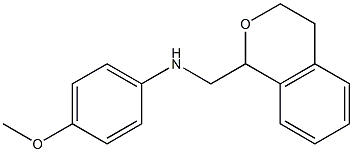 N-(3,4-DIHYDRO-1H-ISOCHROMEN-1-YLMETHYL)-4-METHOXYANILINE Struktur