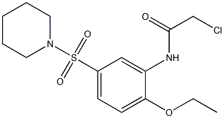 2-CHLORO-N-[2-ETHOXY-5-(PIPERIDIN-1-YLSULFONYL)PHENYL]ACETAMIDE Struktur