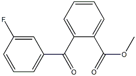 METHYL 2-(3-FLUOROBENZOYL)BENZOATE Struktur