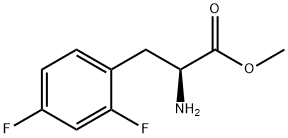 (S)-2-AMINO-3-(2,4-DIFLUORO-PHENYL)-PROPIONIC ACID METHYL ESTER Struktur