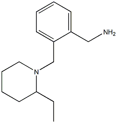 1-(2-[(2-ETHYLPIPERIDIN-1-YL)METHYL]PHENYL)METHANAMINE Struktur