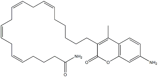 7-AMINO-4-METHYL COUMARIN-ARACHIDONAMIDE Struktur