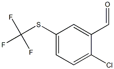 2-CHLORO-5-(TRIFLUOROMETHYLTHIO)BENZALDEHYDE Struktur