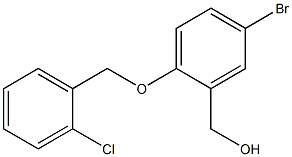 (5-BROMO-2-[(2-CHLOROBENZYL)OXY]PHENYL)METHANOL Struktur