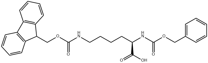 Z-D-LYS(FMOC)-OH Struktur