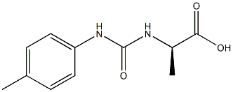 (2R)-2-([[(4-METHYLPHENYL)AMINO]CARBONYL]AMINO)PROPANOIC ACID Struktur