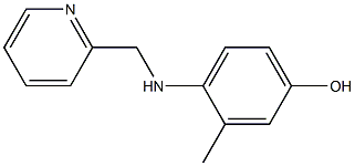 3-METHYL-4-[(PYRIDIN-2-YLMETHYL)-AMINO]-PHENOL Struktur