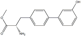 METHYL (2S)-2-AMINO-3-[4-(3-HYDROXYPHENYL)PHENYL]PROPANOATE Struktur