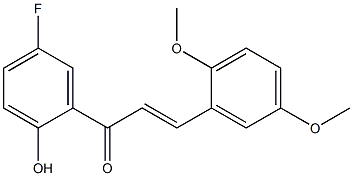 2,5-DIMETHOXY-5'-FLUORO-2'-HYDROXYCHALCONE Struktur