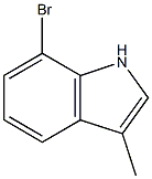 7-BROMO-3-METHYL-1H-INDOLE Struktur