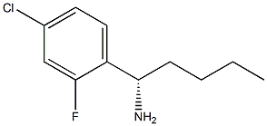 (1S)-1-(4-CHLORO-2-FLUOROPHENYL)PENTYLAMINE Struktur