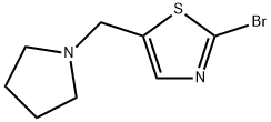 2-BROMO-5-(PYRROLIDIN-1-YL)METHYL-THIAZOLE Struktur