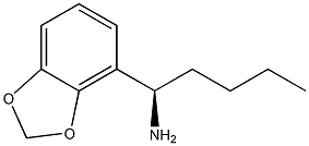 1-(2H-BENZO[D]1,3-DIOXOLEN-4-YL)(1R)PENTYLAMINE Struktur