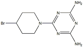 6-(4-BROMOPIPERIDIN-1-YL)-1,3,5-TRIAZINE-2,4-DIAMINE Struktur