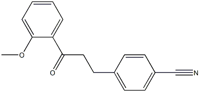 3-(4-CYANOPHENYL)-2'-METHOXYPROPIOPHENONE Struktur