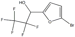 1-(5-BROMO-2-FURYL)-2,2,3,3,3-PENTAFLUOROPROPAN-1-OL Struktur