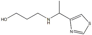 3-(1-THIAZOL-4-YL-ETHYLAMINO)-PROPAN-1-OL Struktur