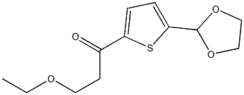 5-(1,3-DIOXOLAN-2-YL)-2-(3-ETHOXYPROPIONYL)THIOPHENE Struktur