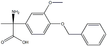 (2S)-2-AMINO-2-[3-METHOXY-4-(PHENYLMETHOXY)PHENYL]PROPANOIC ACID Struktur