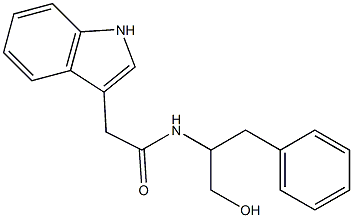 N-(1-BENZYL-2-HYDROXY-ETHYL)-2-(1H-INDOL-3-YL)-ACETAMIDE Struktur