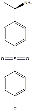 1-([4-((1R)-1-AMINOETHYL)PHENYL]SULFONYL)-4-CHLOROBENZENE Struktur