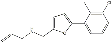 N-((5-(3-CHLORO-2-METHYLPHENYL)-2-FURYL)METHYL)PROP-2-EN-1-AMINE Struktur