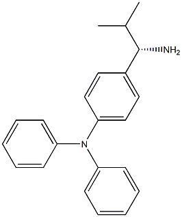 [4-((1S)-1-AMINO-2-METHYLPROPYL)PHENYL]DIPHENYLAMINE Struktur