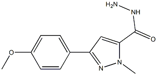 3-(4-METHOXYPHENYL)-1-METHYL-1H-PYRAZOLE-5-CARBOHYDRAZIDE Struktur