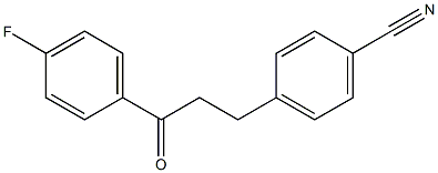 4'-FLUORO-3-(4-CYANOPHENYL)PROPIOPHENONE Struktur