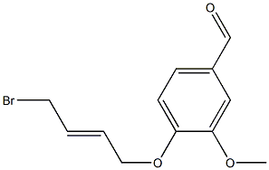 4-(4-BROMO-BUT-2-ENYLOXY)-3-METHOXY-BENZALDEHYDE Struktur