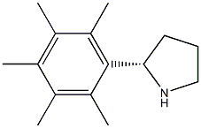 (2S)-2-(2,3,4,5,6-PENTAMETHYLPHENYL)PYRROLIDINE Struktur