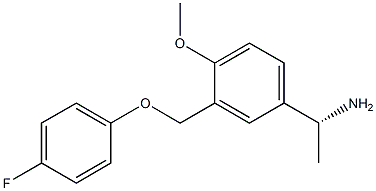 (1R)-1-(3-[(4-FLUOROPHENOXY)METHYL]-4-METHOXYPHENYL)ETHYLAMINE Struktur