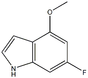 6-FLUORO-4-METHOXY INDOLE Struktur